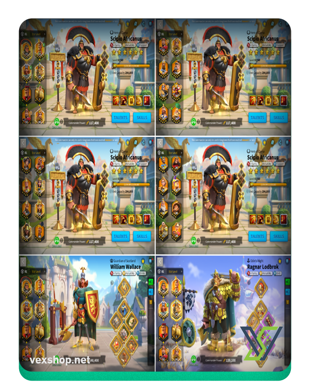  Rise of Kingdoms VIP 14 Power 70 Million Account [Full Access] 