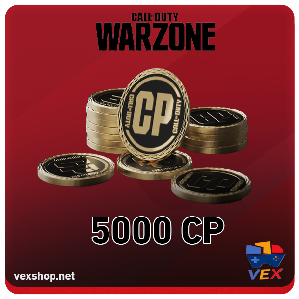  شحن نقاط Call of Duty Warzone بقيمة 5000 