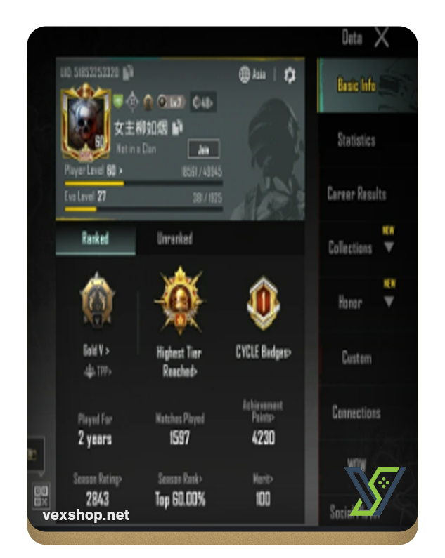  Buy PUBG Mobile Account MF III/9 TITLE/CONQUEROR C5S14 [Full Access] 