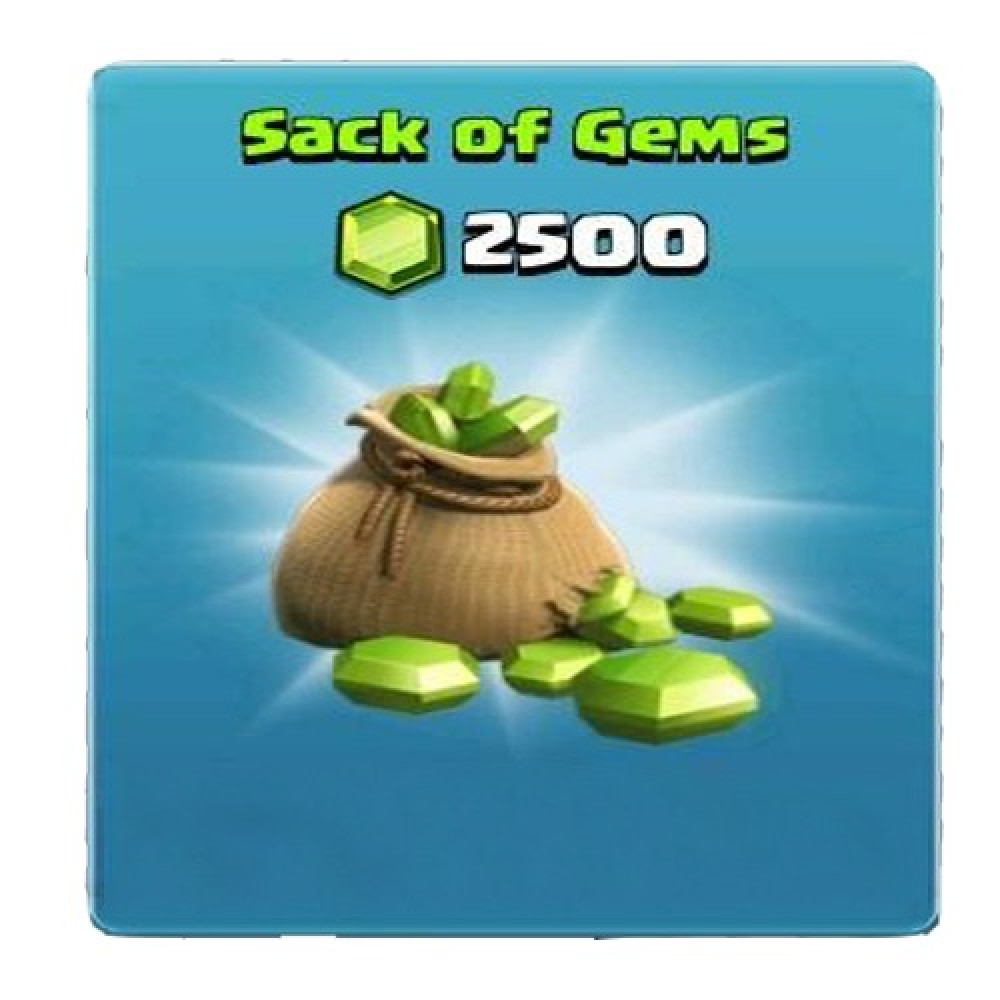  Top Up Clash of Clans 2500 Gems 