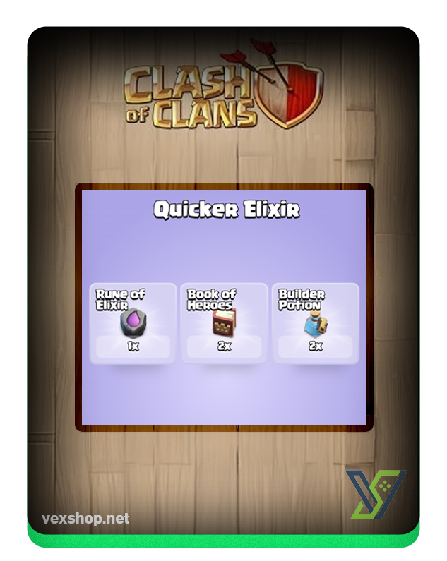  Clash of Clans Quicker Elixir Offer Top UP [via Store] 