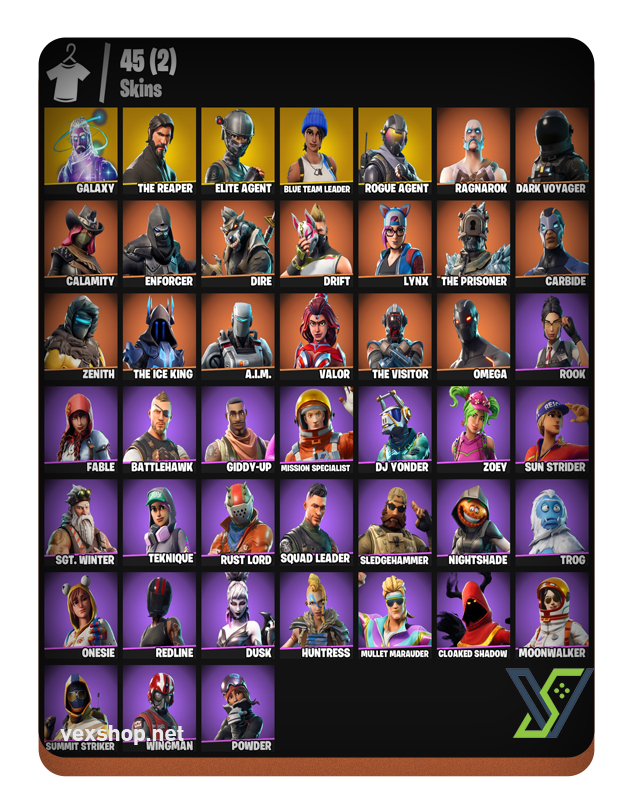  Buy Fortnite Account 45 skins GALAXY | THE REAPER [Full Access] 