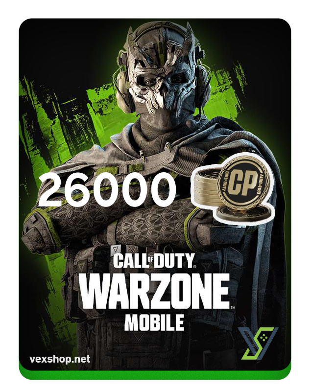  Top Up Call of Duty Warzone Mobile 26000 CP 