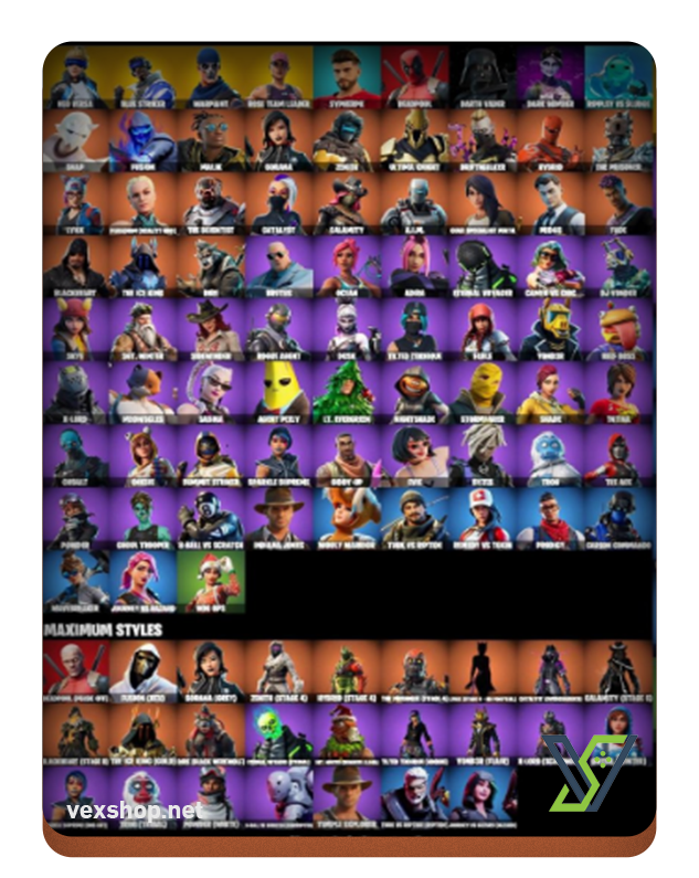  شراء حساب فورت نايت 75 سكن Minty Axe-Og Stw-Neo Versa-Rogue Agent 
