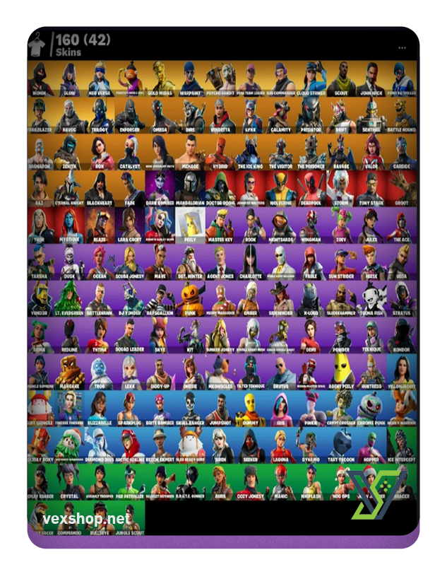  Buy Fortnite Account 160 SKINS IKONIK - GLOW - NEO VERSA [Full Access] 