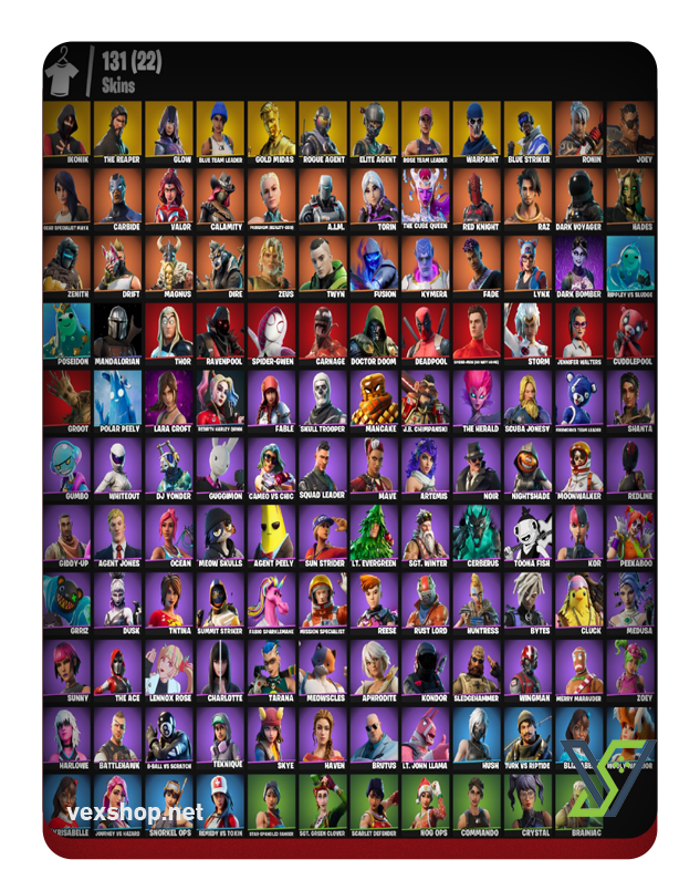  Buy Fortnite Account 131 SKINS IKONIK | ELITE AGENT | THE REAPER [Full Access] 