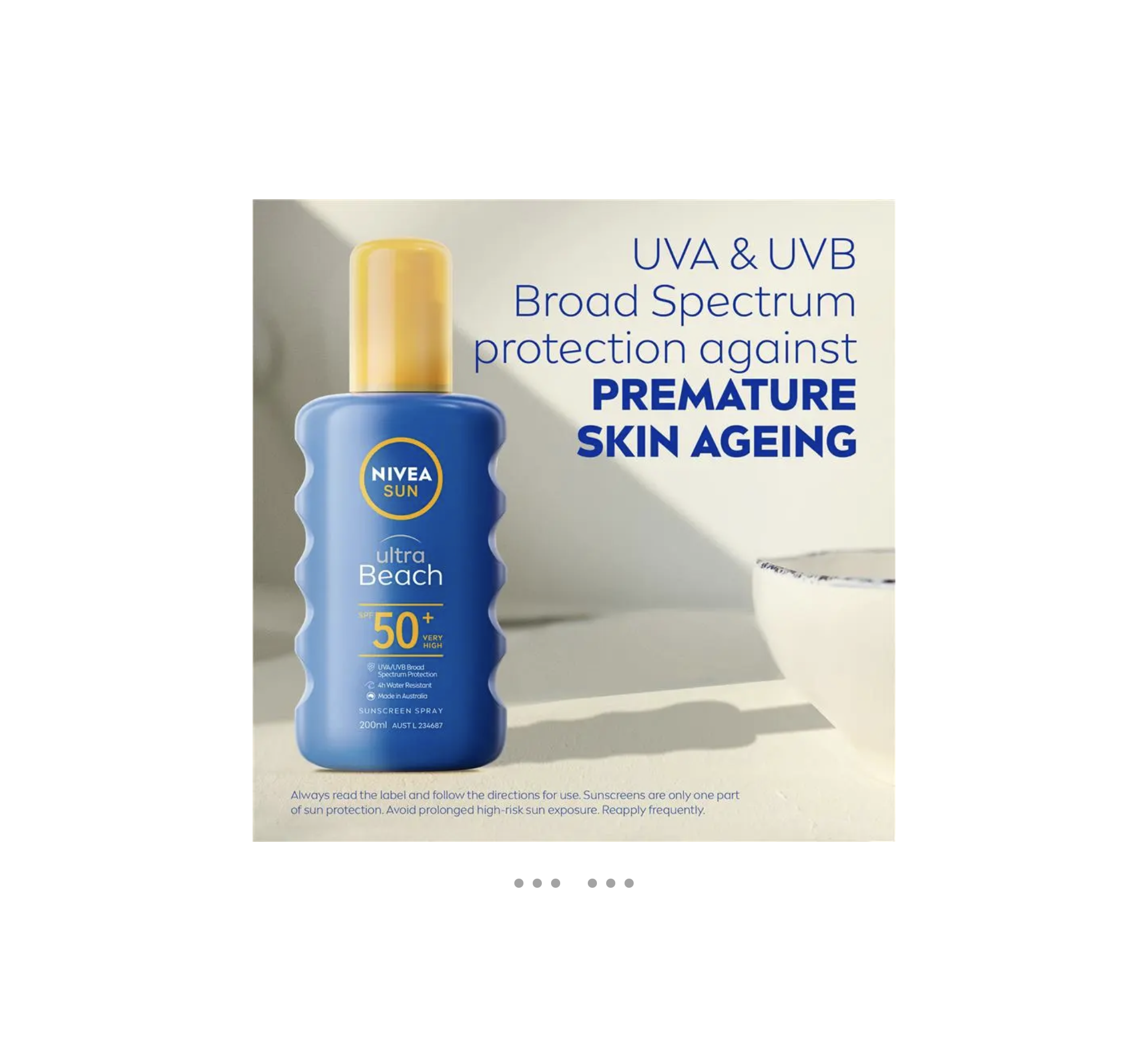  نيفيا صن ألترا بيتش بخاخ واقي شمس SPF 50+ ‏200 مل 