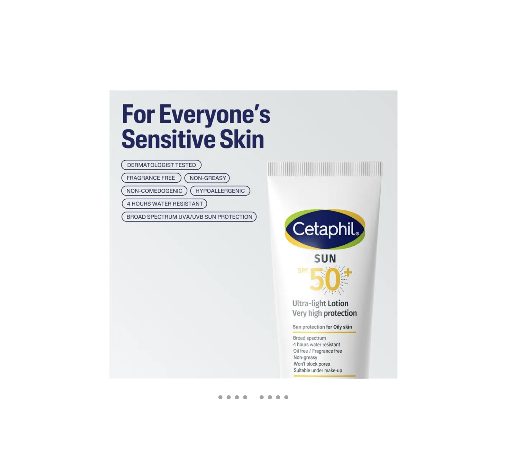  سيتافيل صن لوشن فائق الخفة SPF 50+ للوجه والجسم 100 مل 