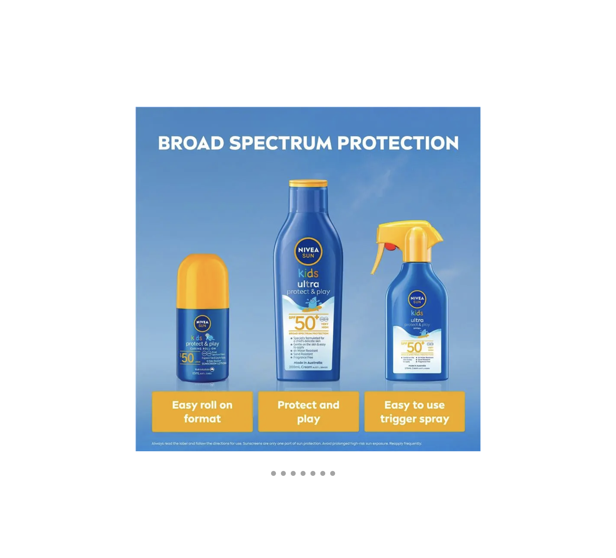  نيفيا صن كيدز بروتكت آند بلاي واقي شمس رول أون SPF 50 للأطفال 65 مل 