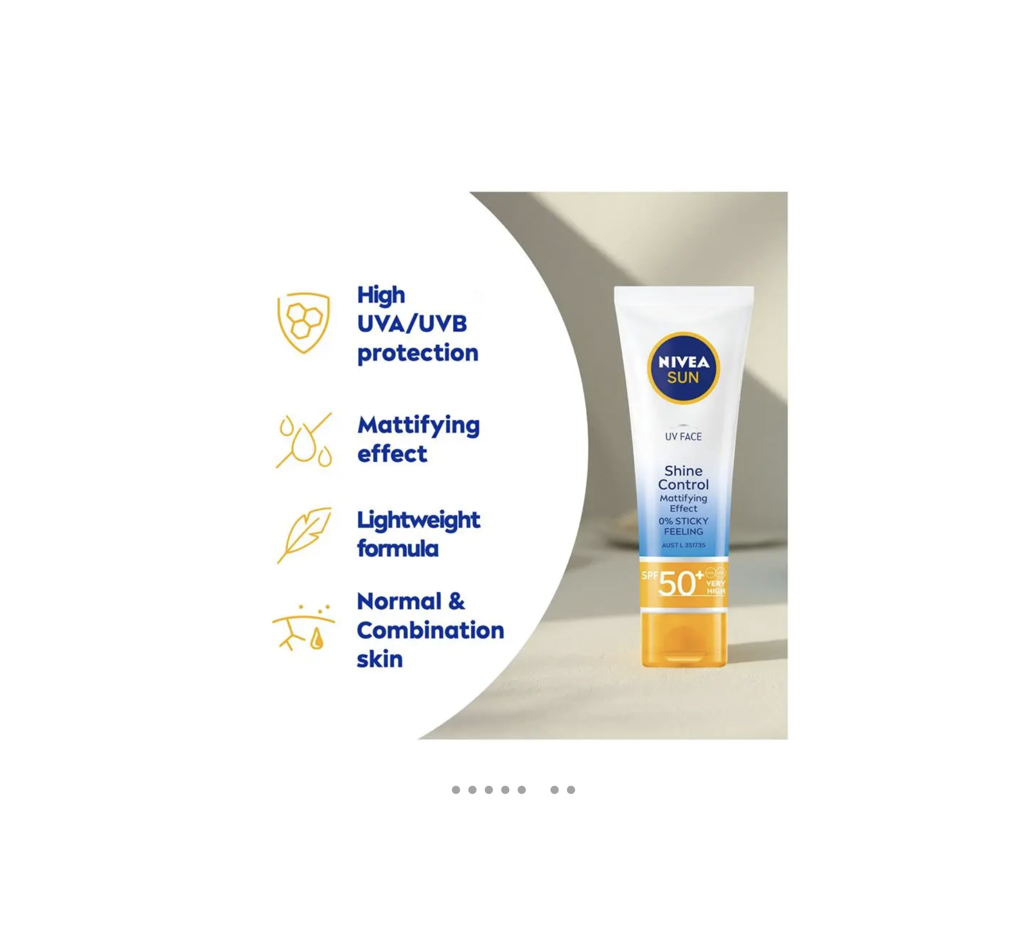  نيفيا صن يو في للوجه كريم التحكم باللمعان SPF 50+ ‏50 مل 