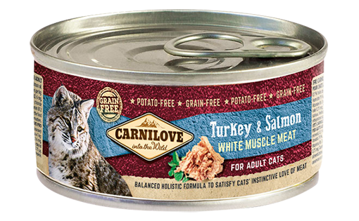Carnilove Adult Cat Wet Food with Turkey & Salmon 100g