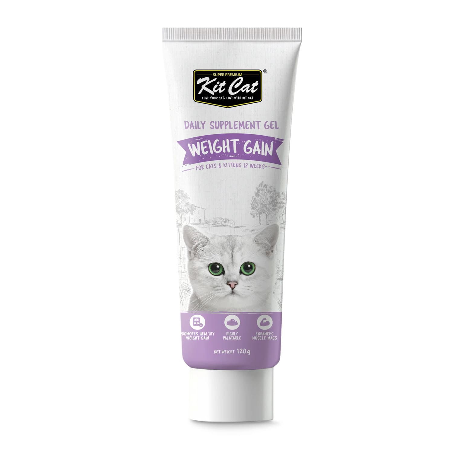 Kit Kat Daily Weight Gain Gel Supplement for Adult and Kitten Cats