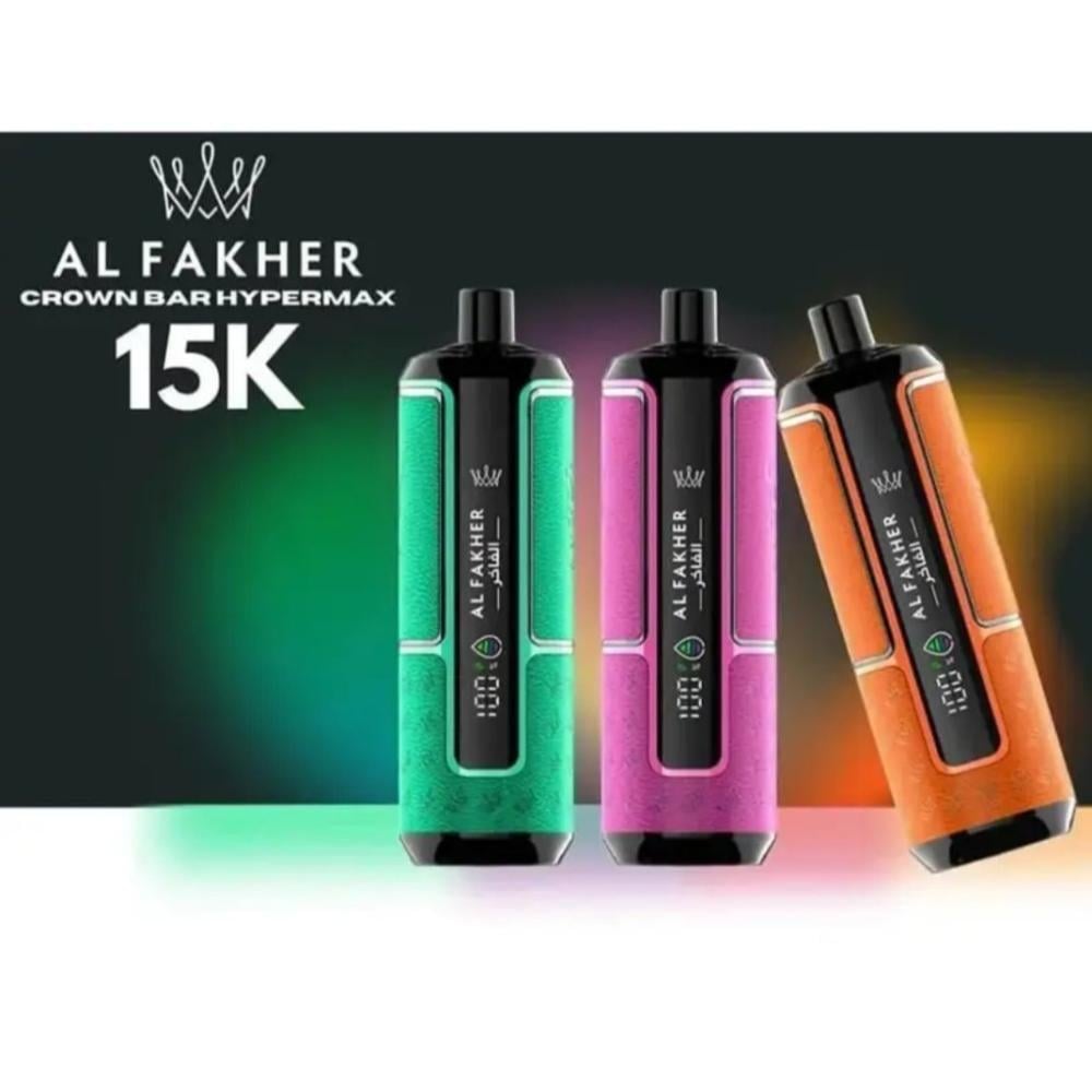 فيب الفاخر كراون بار هايبر ماكس 15 الف سحبة Al Fakher Hypermax 15k Puf