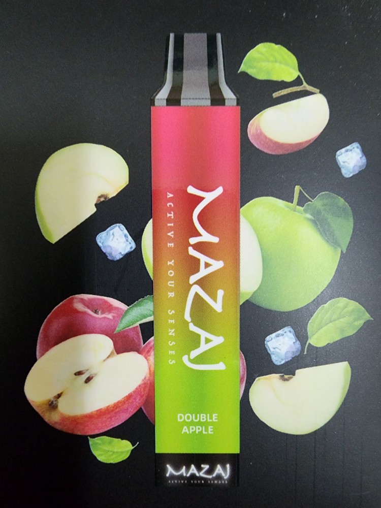 مزاج 4000 سحبة تفاحتين mazaj 4000 puffs Double Apple