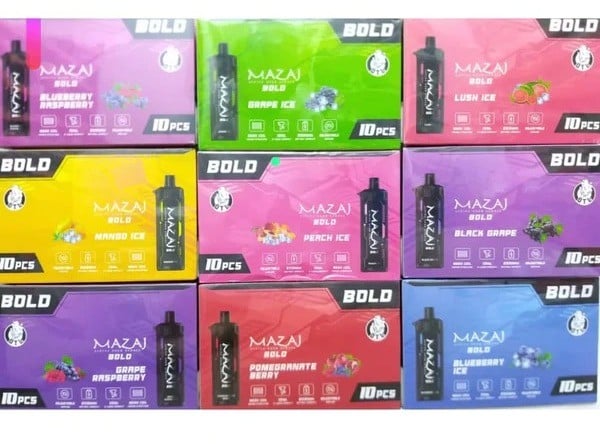 جهاز فيب شيشة مزاج بولد 4000 شفطة 10 نيكوتين عدة نكهات استخدام مره واح