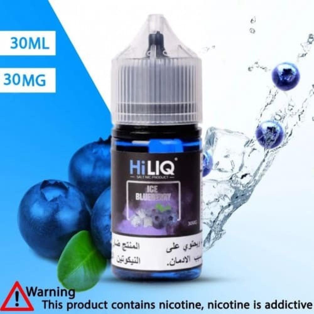 نكهة سحبة هاي لك التوت الازرق ايس سولت نيكوتين 30 مل- HILIQ BLUEBERRY 
