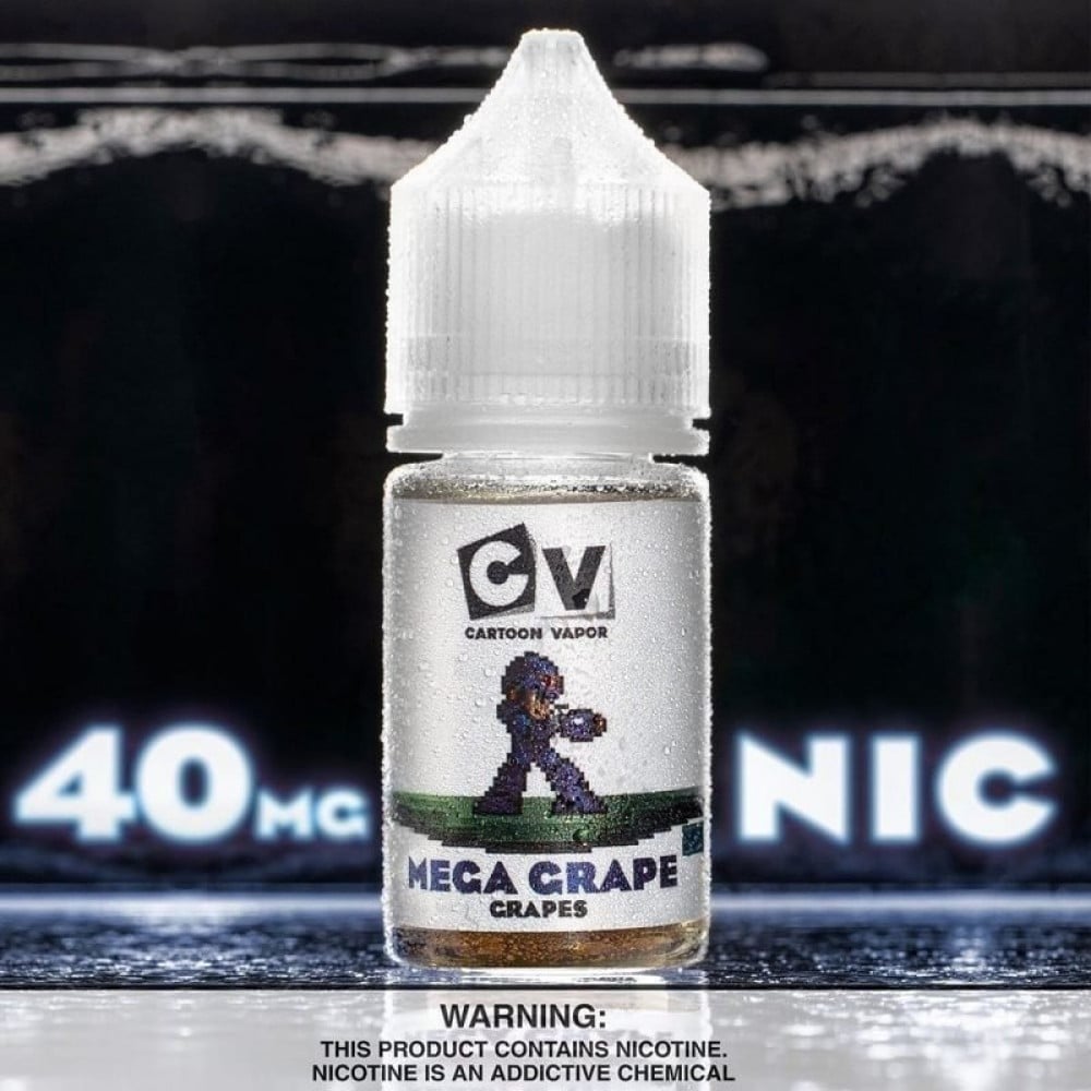 نكهة سولت العنب الأزرق مع قطع الثلج الباردة CV – Mega Grape ICE