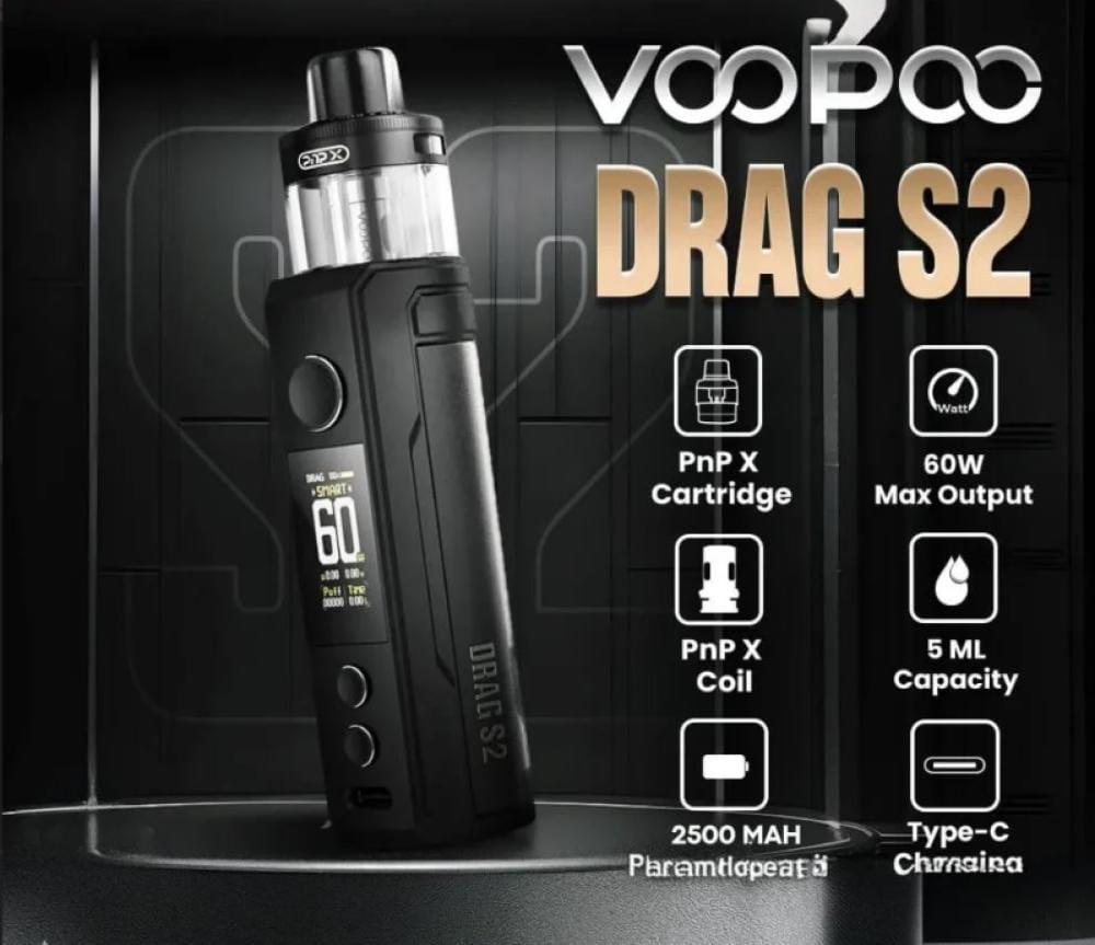 شيشة دراق اس 2 من فوبو VOOPOO DRAG S2
