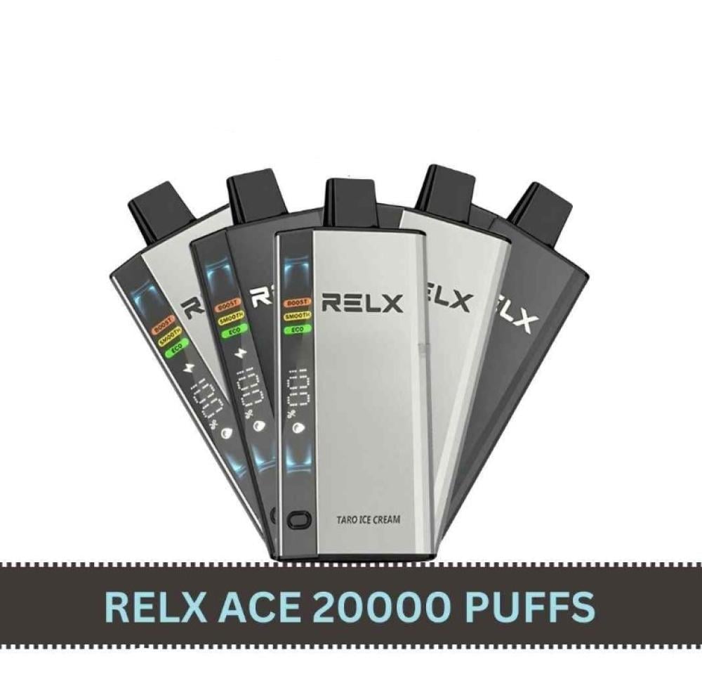سحبة ريلاكس ايس بنكهة كريمي توباكو 20000 موشة RELX ICE CREAMY TOBACCO 