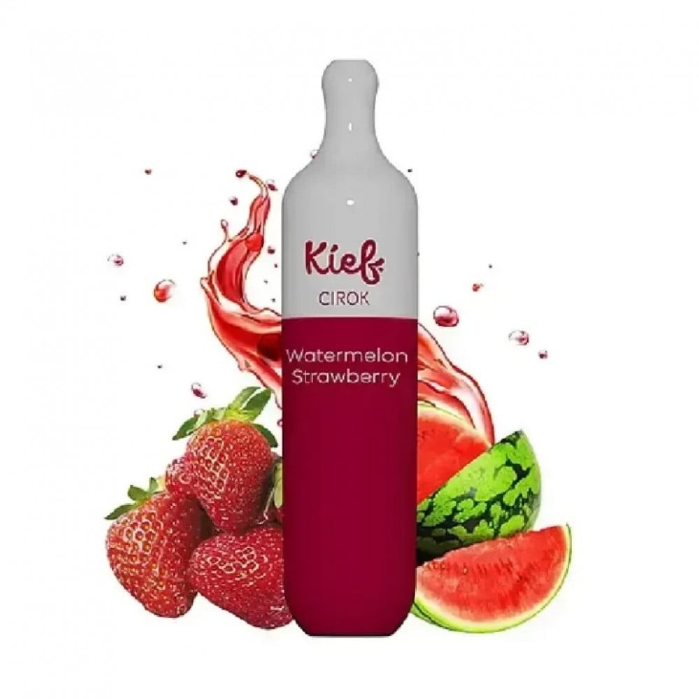 سحبة جاهزة كيف بنكهة بطيخ فراولة 3000 موشة KIEF Cirok Watermelon Straw