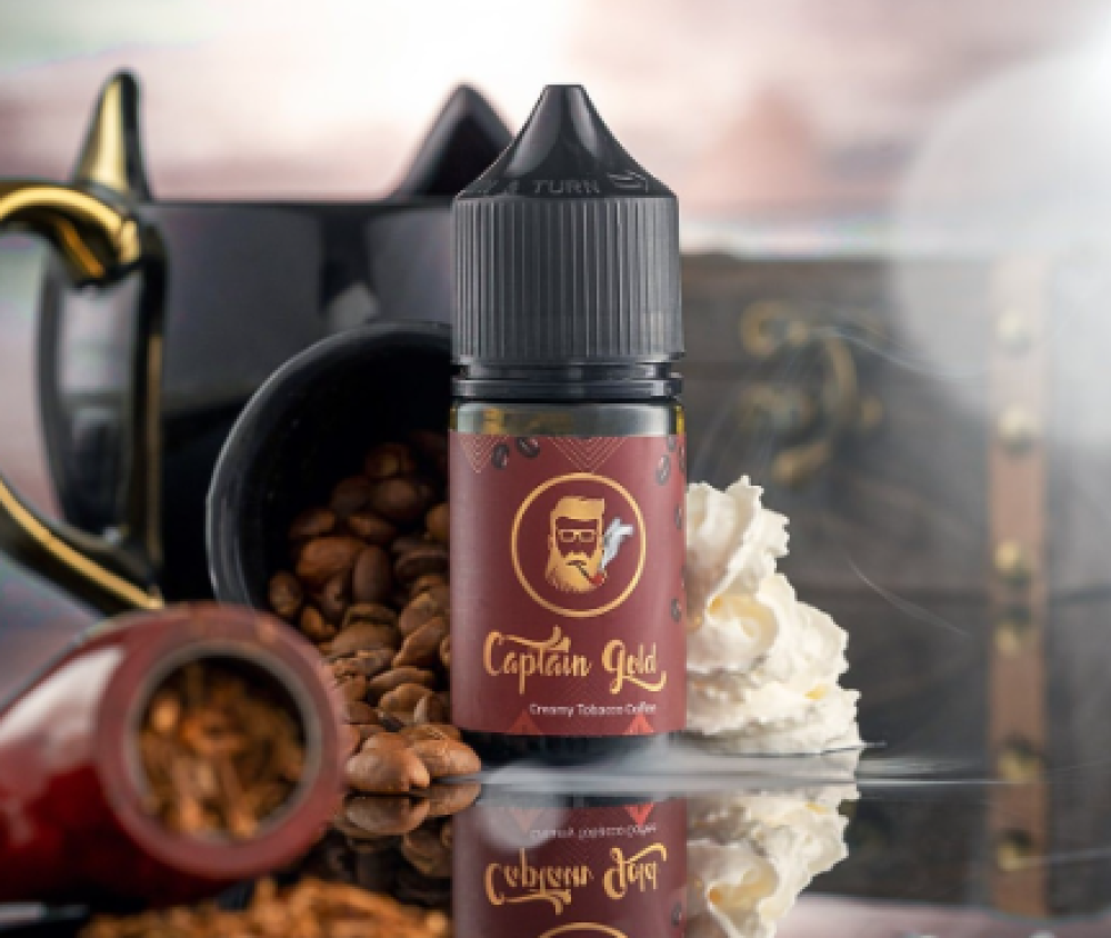 نكهة كابتن قولد كريمة توباكو قهوة سولت نيكوتين Captain gold Creamy Tob