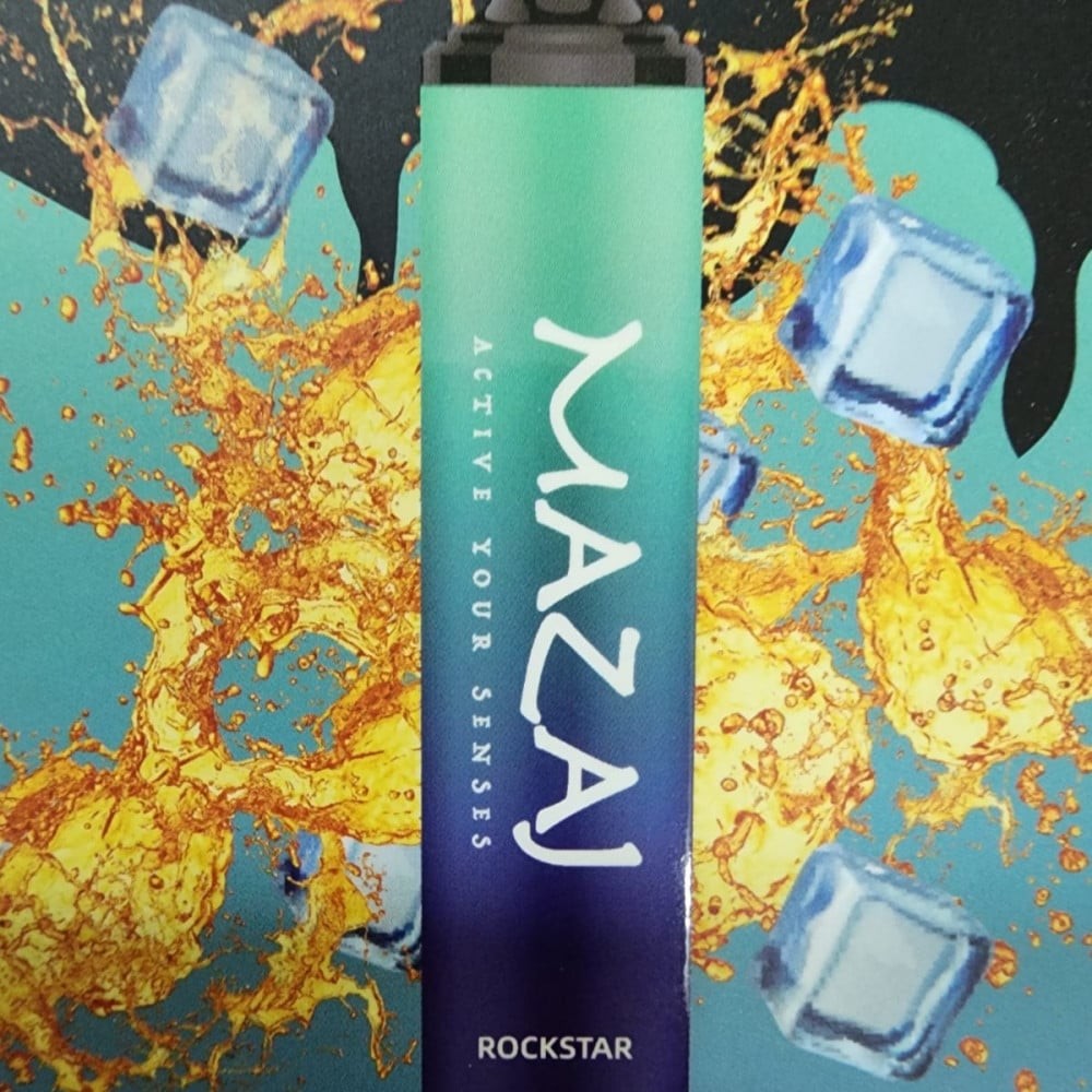 سحبة مزاج 5000 موشة ديموند روك ستار مشروب طاقة mazaj Diamond 5000 puff