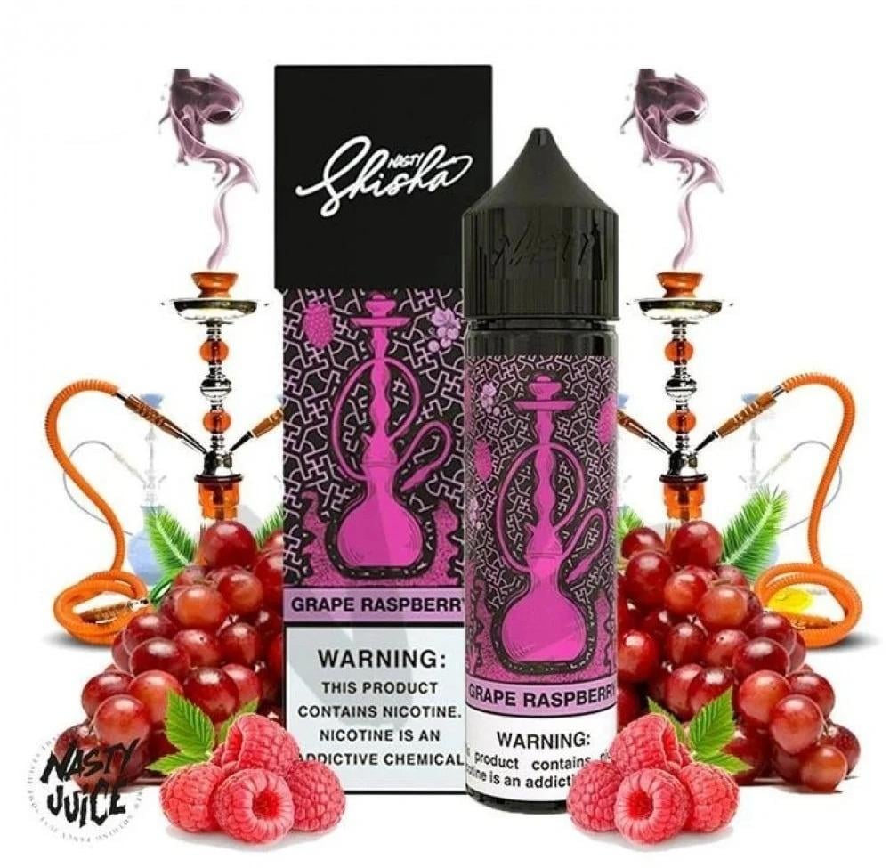 نكهة فيب ناستي عنب توت الرائعة NASTY Shisha GRAPE RASPBERRY