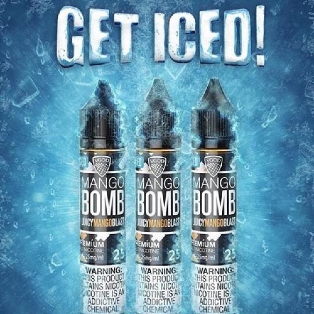 نكهة سولت قنبلة المانجو البارد Bomb Mango VGOD ICED