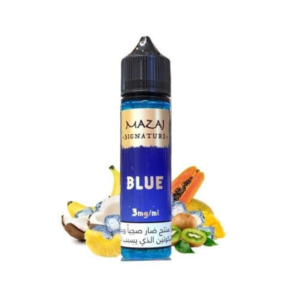 نكهة مزاج سيجنتشر بلو فاكهة استوائية ايس 60 مل Mazaj Signature Blue IC