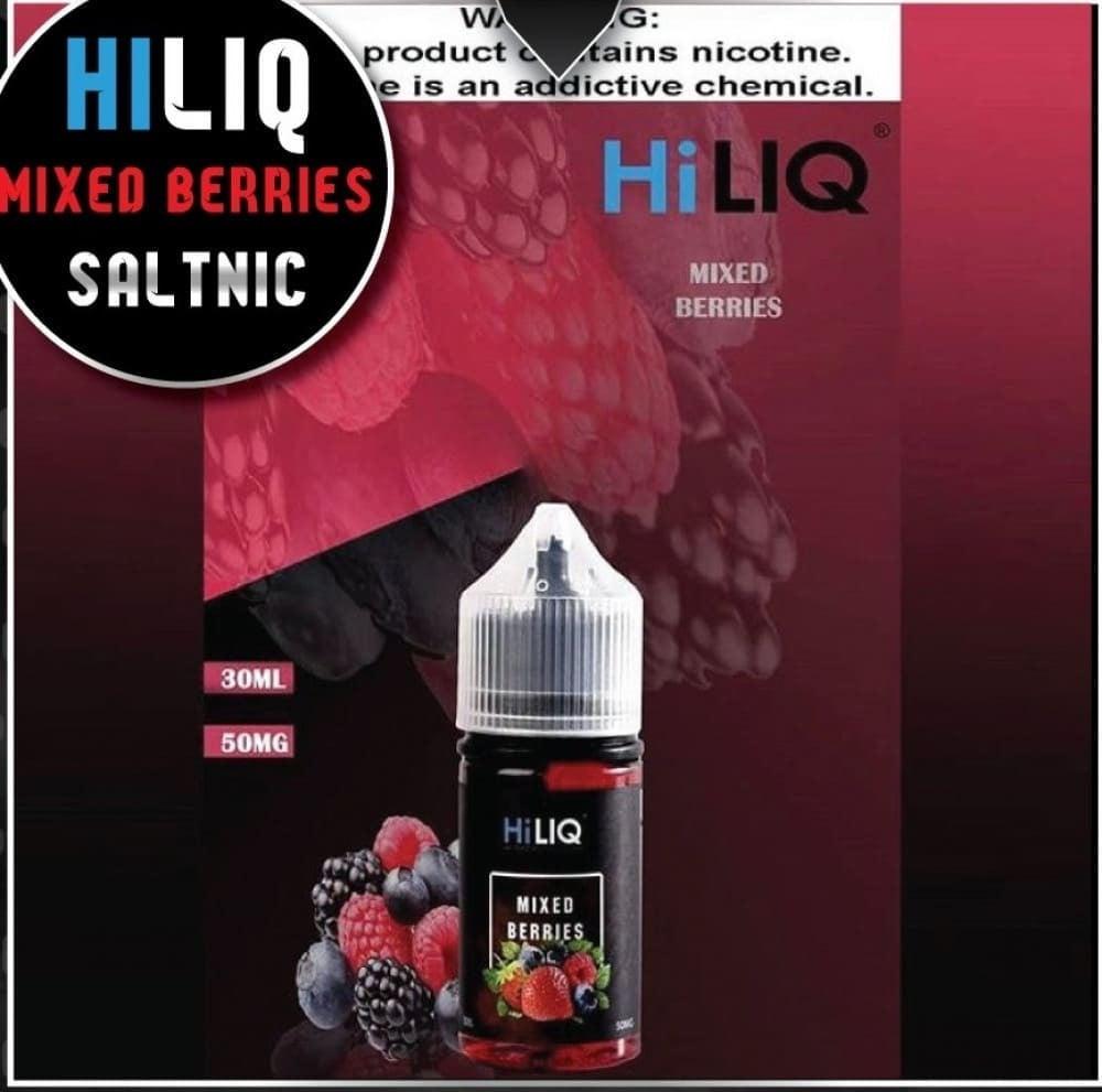 نكهة سحبة هاي لك مكس التوت ايس سولت نيكوتين 30 مل- HILIQ ICED MAX BERR