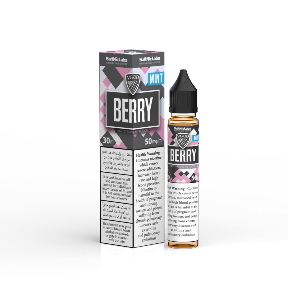 نكهة سولت فيقود قنبلة الفراولة بارد Bomb Berry Strawberry ICE VGOD
