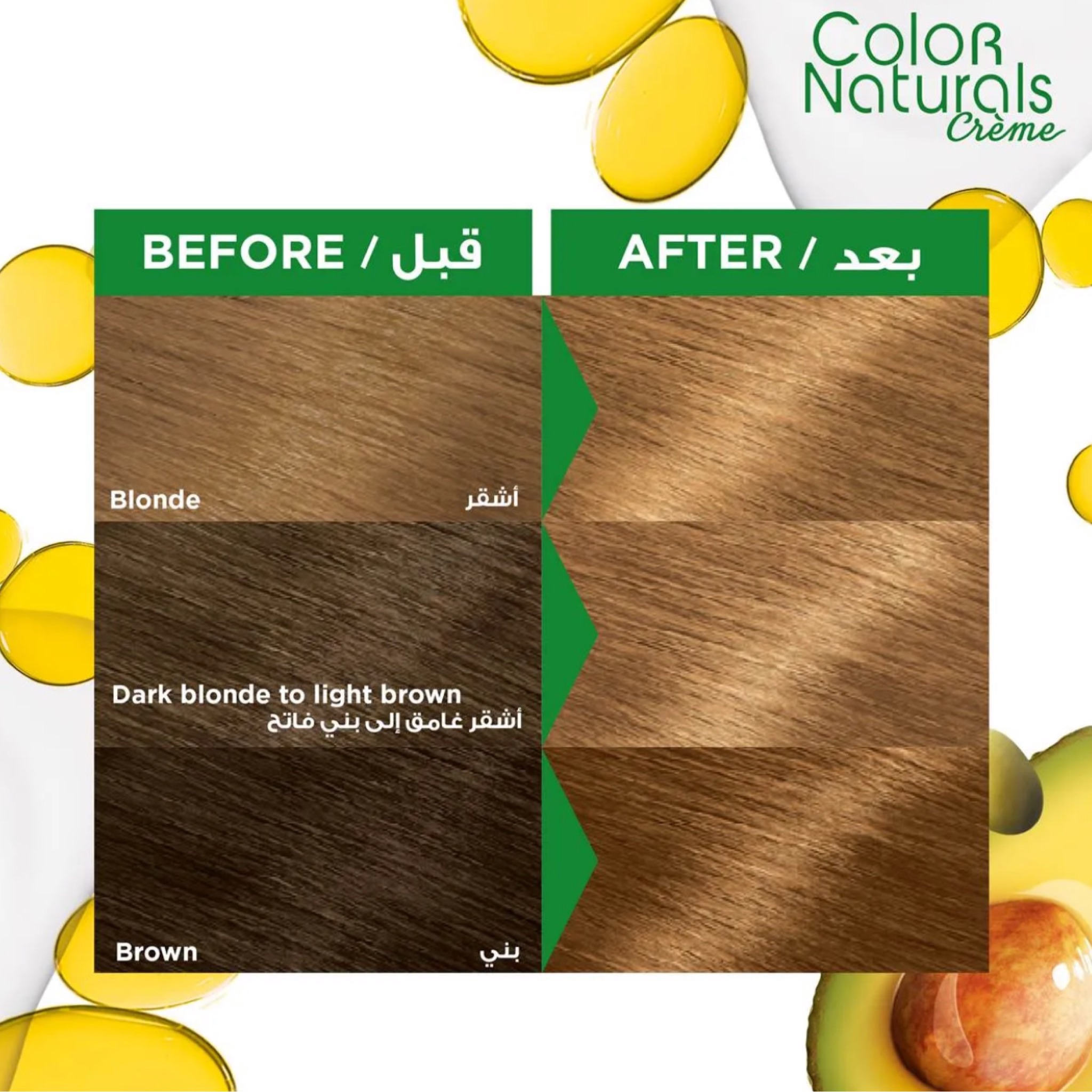 صبغة شعر غارينيه لون أشقر بيج نحاسي مغذية للشعر7.3 ( Garnier Color Naturals )