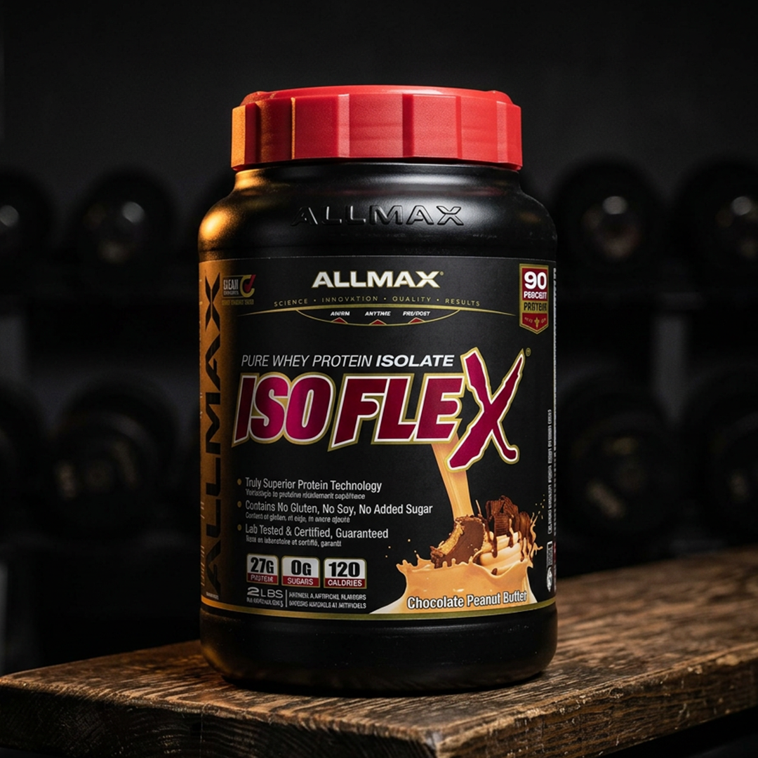  زبدة الفول السوداني بالشوكولاتة من Allmax Isoflex، 2 رطل 