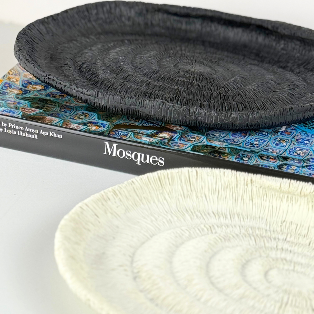 elegant black plate