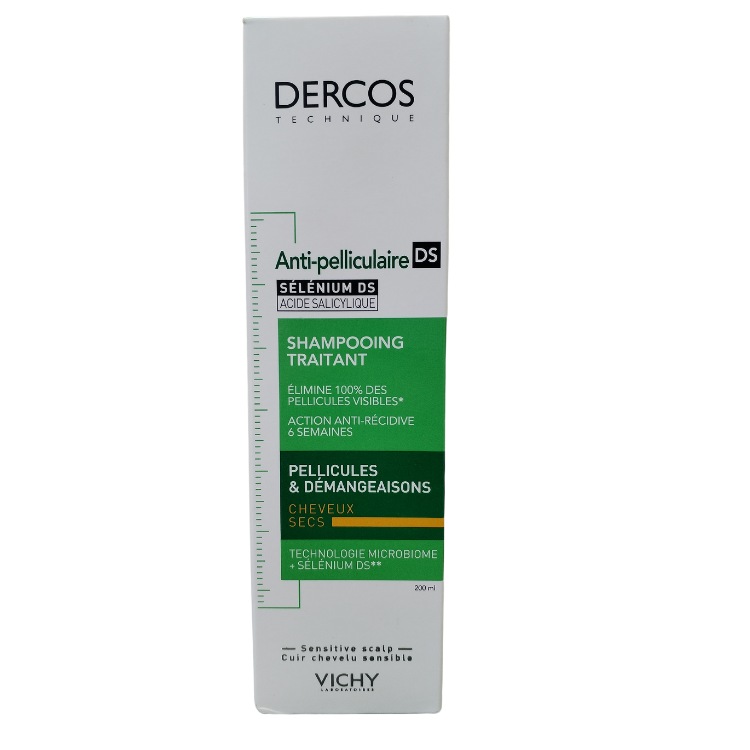  Vichy Dercos anti-dandruff shampoo for dry hair 200ml 