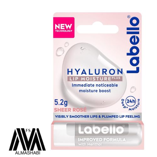  Labello Hyaluron Lip Moisture Plus Lip Balm Sheer Pink 5.2g 
