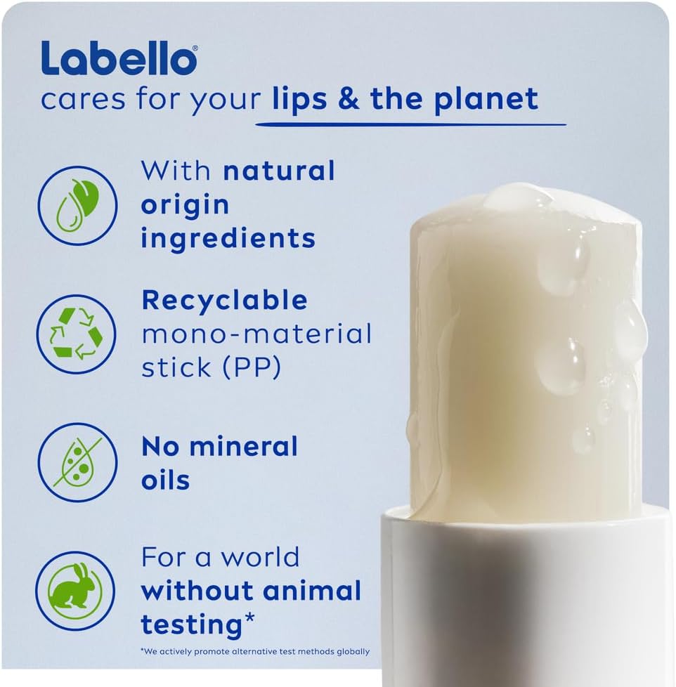  Labello Lip Care Active Moisturizing Lip Balm for Men 4.8g 