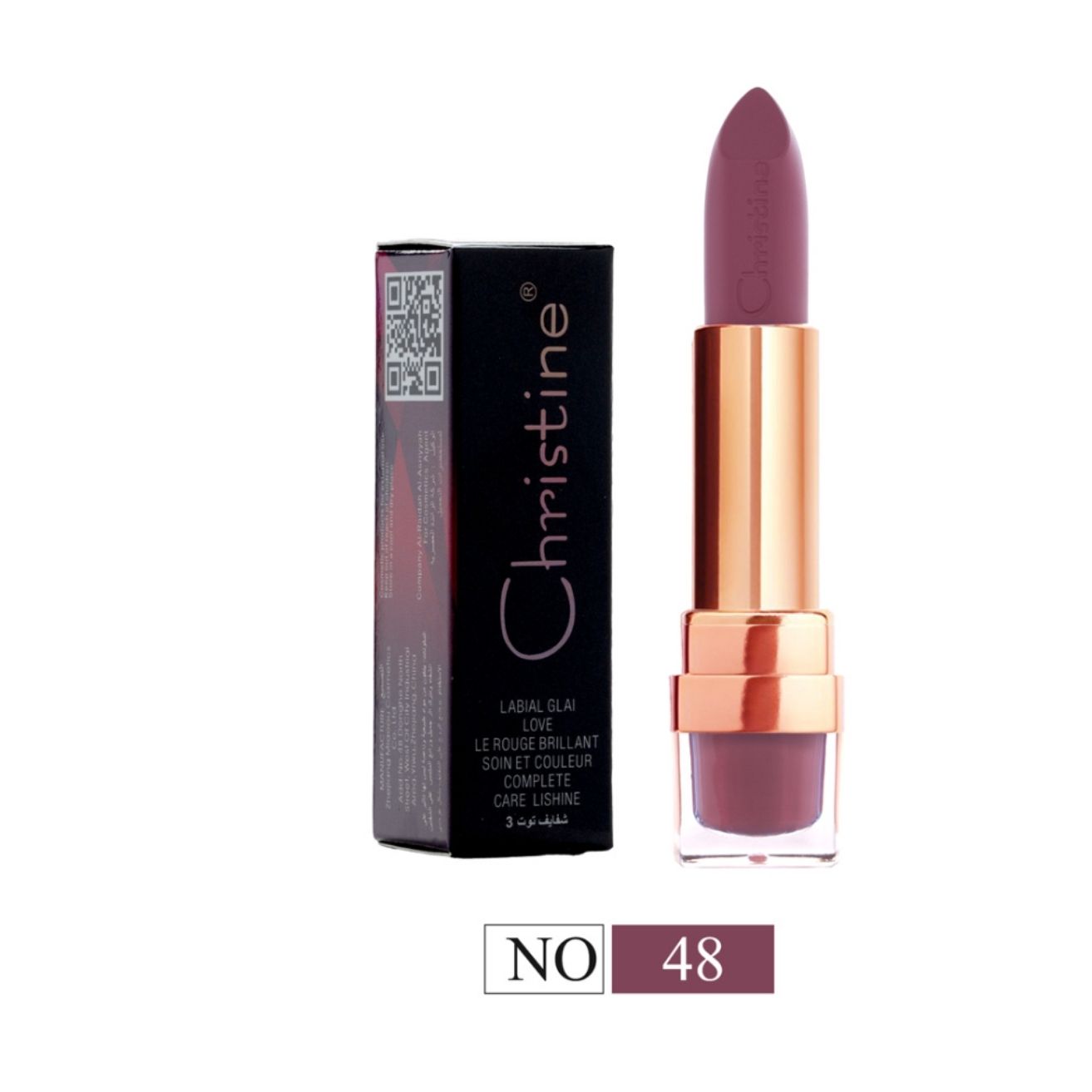 Christine CH-020 Matte Lipstick, Berry 3, No. 48 