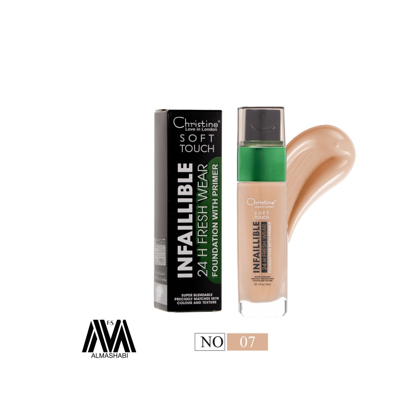  Christine Soft Touch Full Coverage Foundation No. 07 