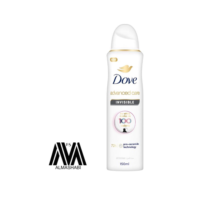  Dove Advanced Care Invisible Deodorant Spray - 72 Hour Protection - 150 ml 