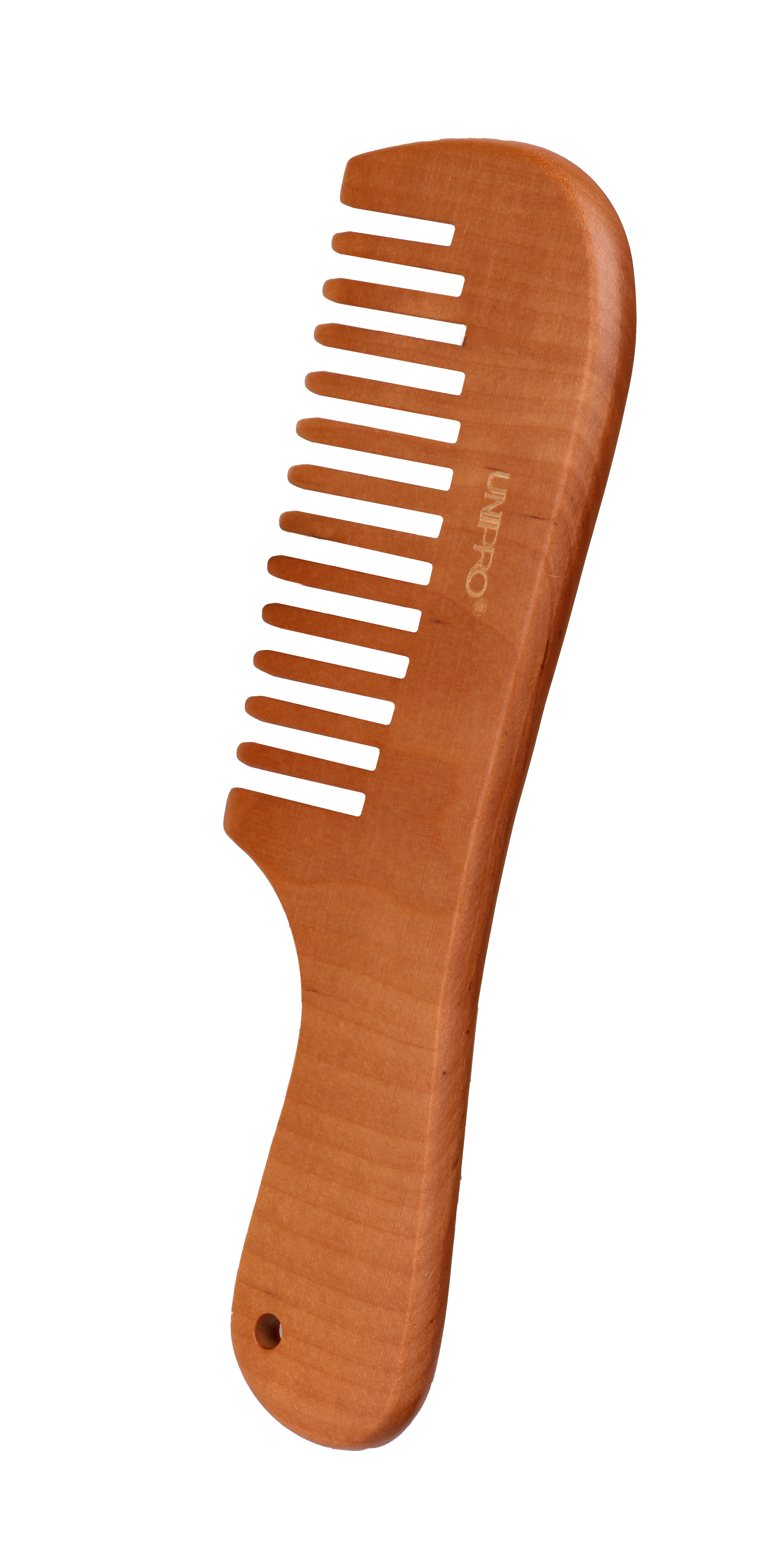  UNIPRO Wooden Combs with 5 cm Handle and Wide Teeth 