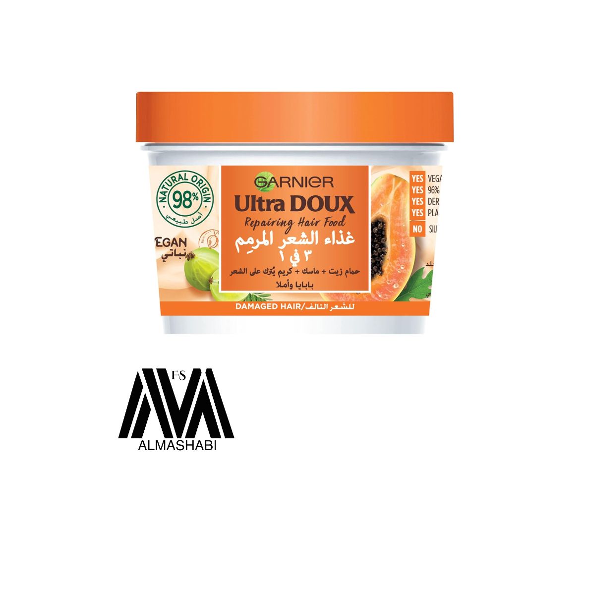  Food Dux Repairing Hair Mask 3 in 1 with Papaya Extract from Garnier 390 ml 