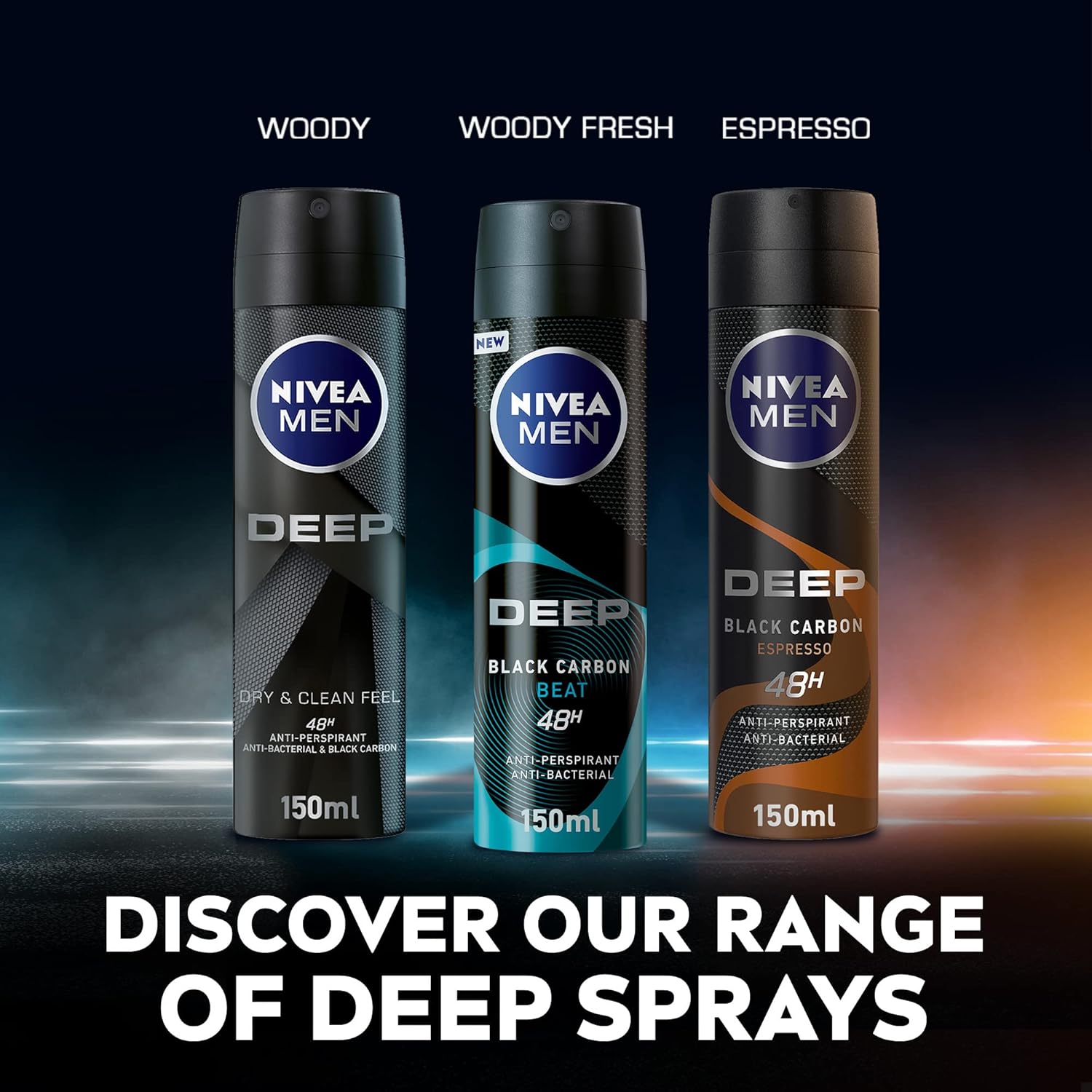  Nivea Men Deep Dry & Clean Deodorant Spray 200 ml 