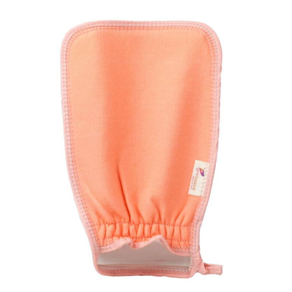  Professional exfoliating loofah with premium linen layer 