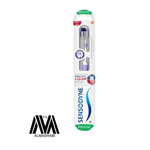  Sensodyne ToothbrUSh For Sensitive Teeth, Sensitivity & Gum BrUSh With MEDIUM Multi-Colour 