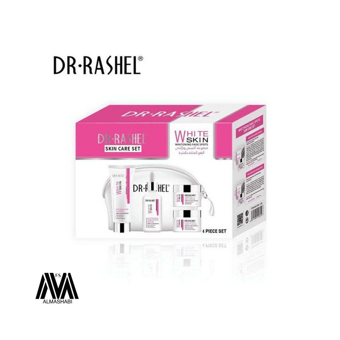  Dr. Rashel White & Dark Spots Skin Whitening Kit 4 Pieces with Bag (Original) 