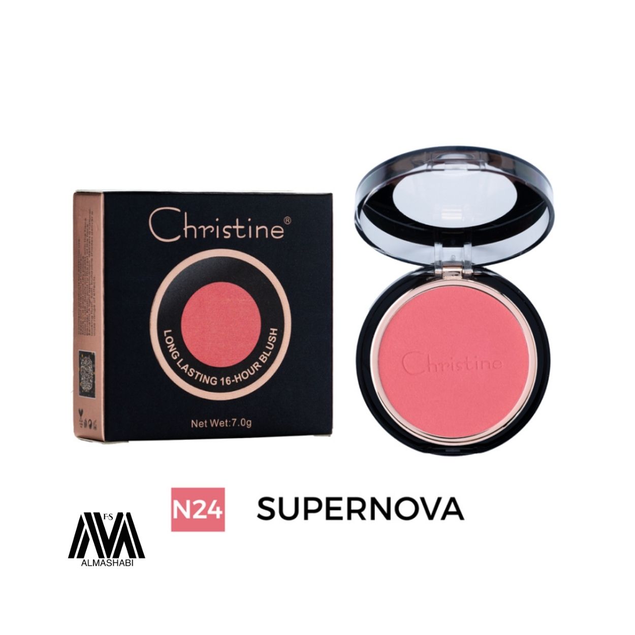  Christine CH-109 Long-lasting Blush N24 