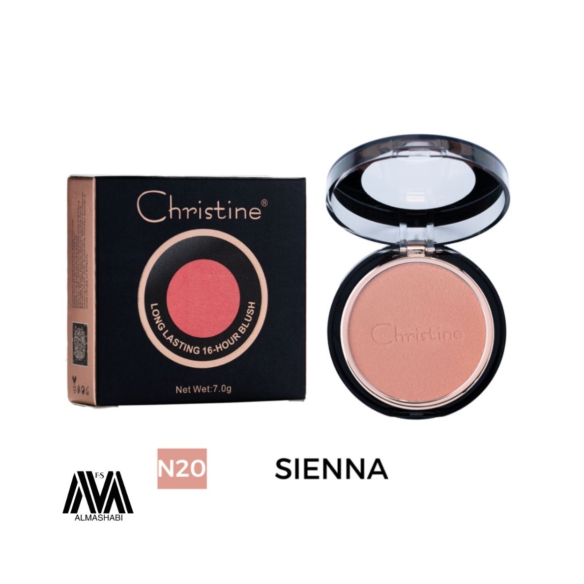 Christine CH-109 Long-lasting Blush N20 