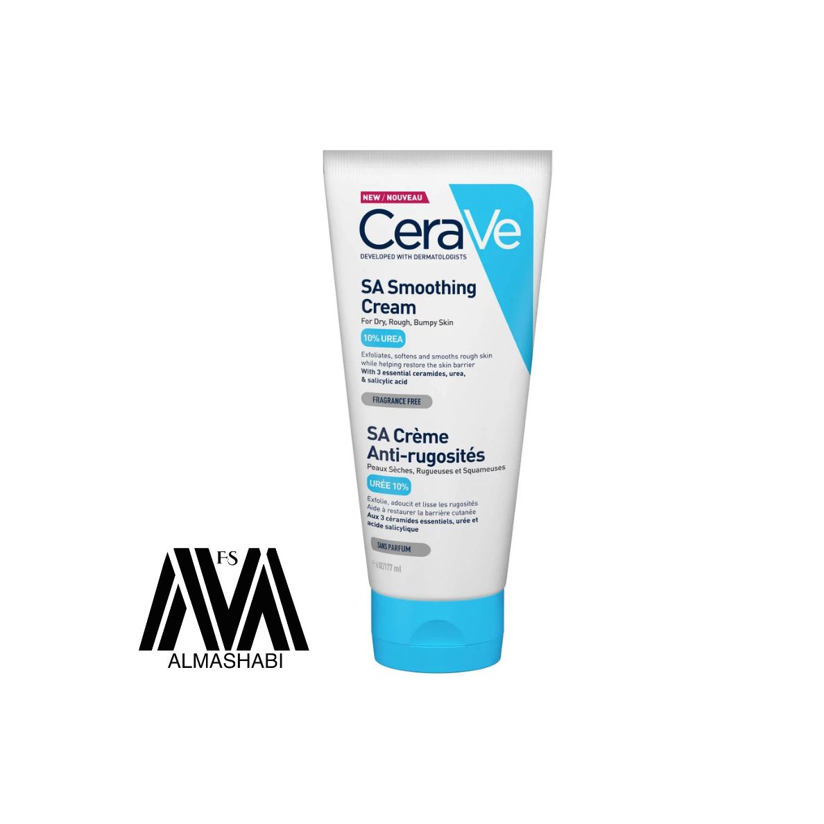  CeraVe SA Smoothing Cream for Dry, Rough and Bumpy Skin 10% Urea-177ml 