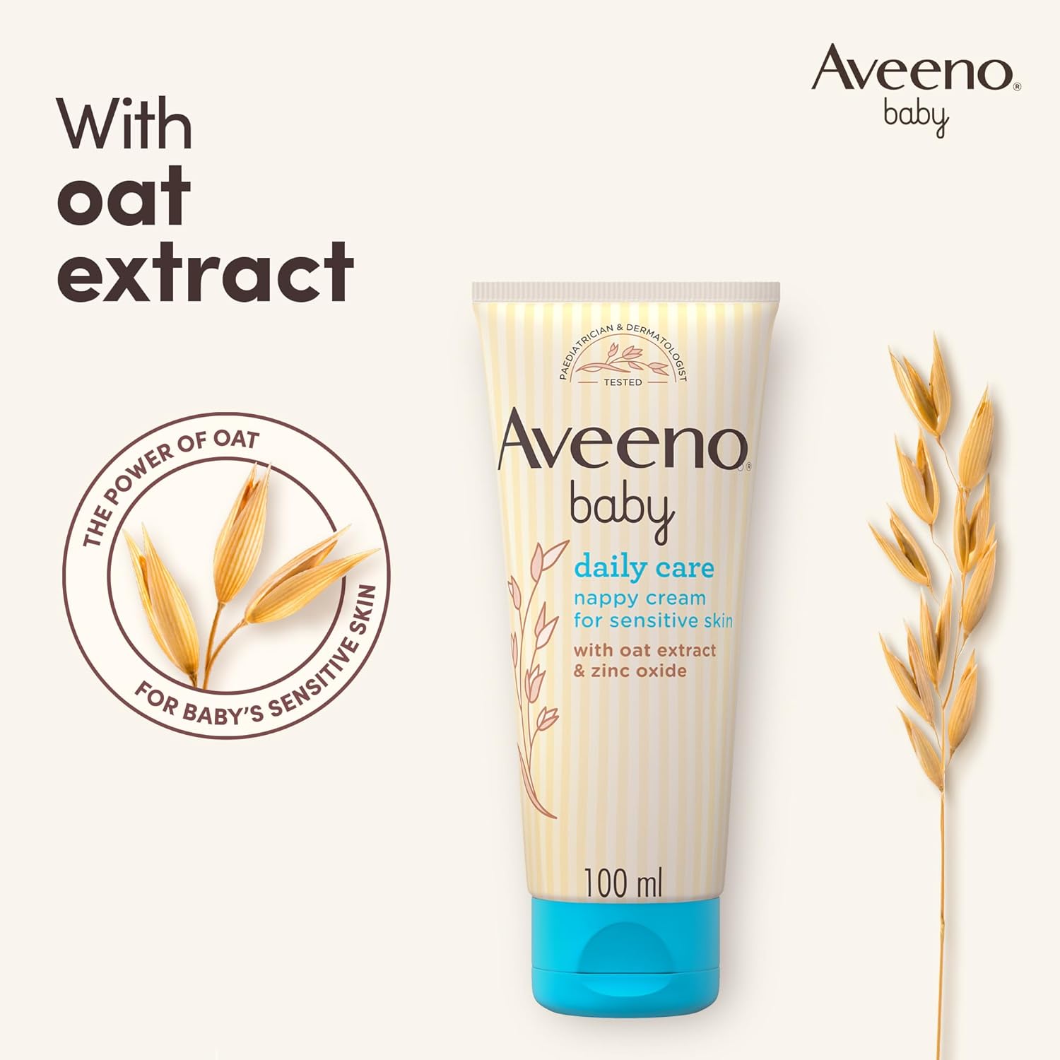  AVEENO Baby, Barrier Cream, Daily Care, 100ml 